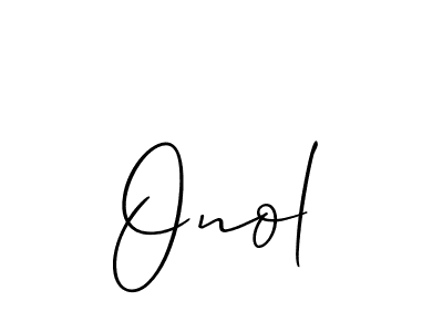 Also we have Onol name is the best signature style. Create professional handwritten signature collection using Allison_Script autograph style. Onol signature style 2 images and pictures png