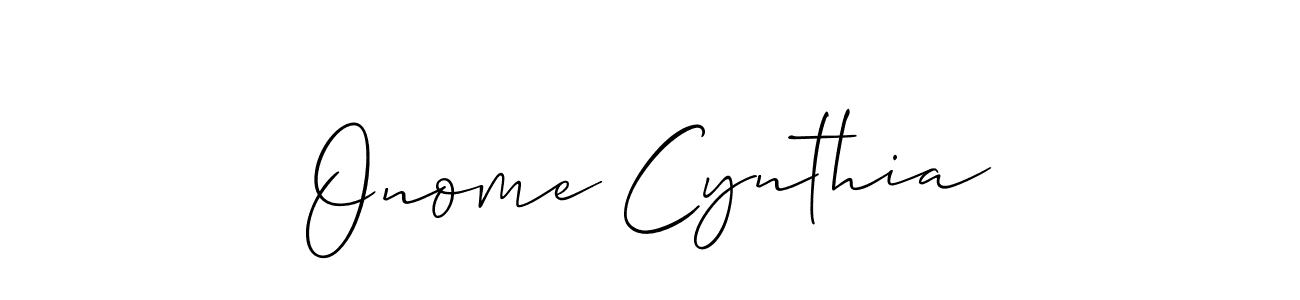 Once you've used our free online signature maker to create your best signature Allison_Script style, it's time to enjoy all of the benefits that Onome Cynthia name signing documents. Onome Cynthia signature style 2 images and pictures png