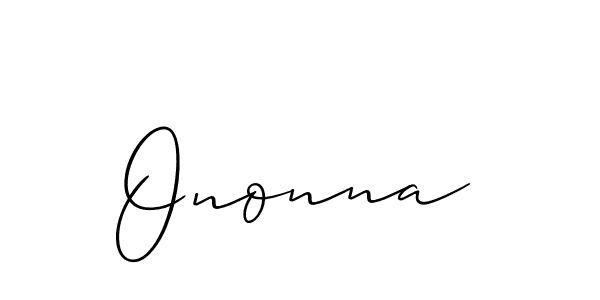 How to make Ononna name signature. Use Allison_Script style for creating short signs online. This is the latest handwritten sign. Ononna signature style 2 images and pictures png