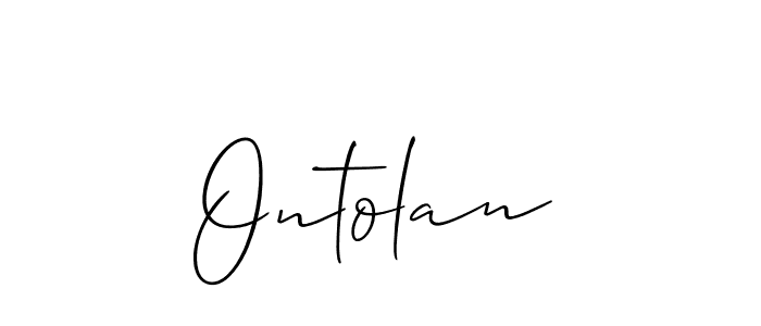 Best and Professional Signature Style for Ontolan. Allison_Script Best Signature Style Collection. Ontolan signature style 2 images and pictures png