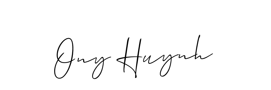 Best and Professional Signature Style for Ony Huynh. Allison_Script Best Signature Style Collection. Ony Huynh signature style 2 images and pictures png