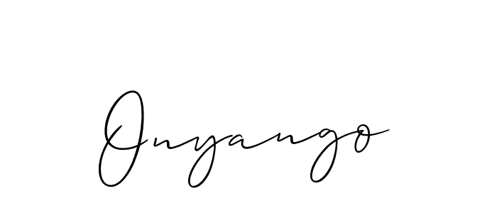 Also You can easily find your signature by using the search form. We will create Onyango name handwritten signature images for you free of cost using Allison_Script sign style. Onyango signature style 2 images and pictures png