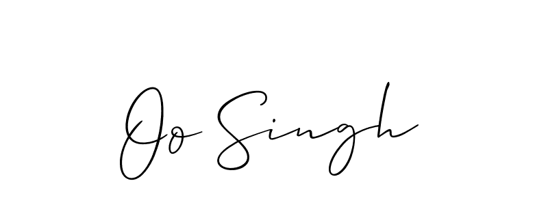 Also we have Oo Singh name is the best signature style. Create professional handwritten signature collection using Allison_Script autograph style. Oo Singh signature style 2 images and pictures png