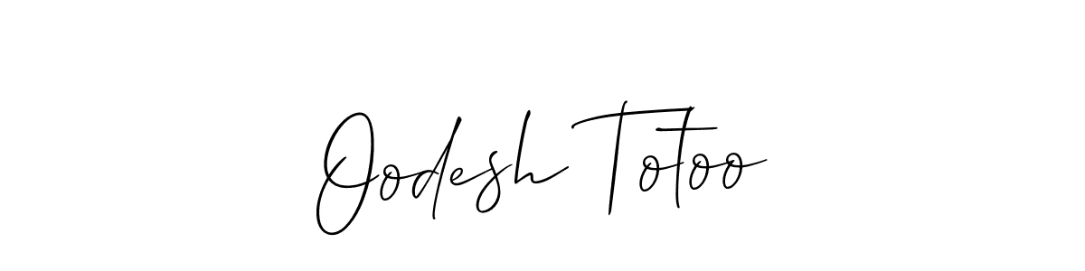 Oodesh Totoo stylish signature style. Best Handwritten Sign (Allison_Script) for my name. Handwritten Signature Collection Ideas for my name Oodesh Totoo. Oodesh Totoo signature style 2 images and pictures png