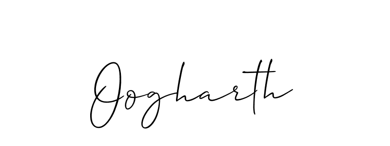 Create a beautiful signature design for name Oogharth. With this signature (Allison_Script) fonts, you can make a handwritten signature for free. Oogharth signature style 2 images and pictures png