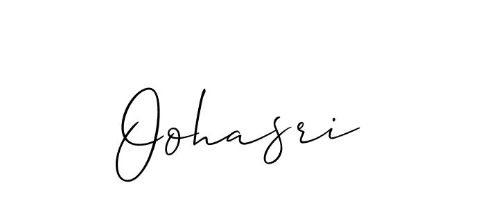 Design your own signature with our free online signature maker. With this signature software, you can create a handwritten (Allison_Script) signature for name Oohasri. Oohasri signature style 2 images and pictures png