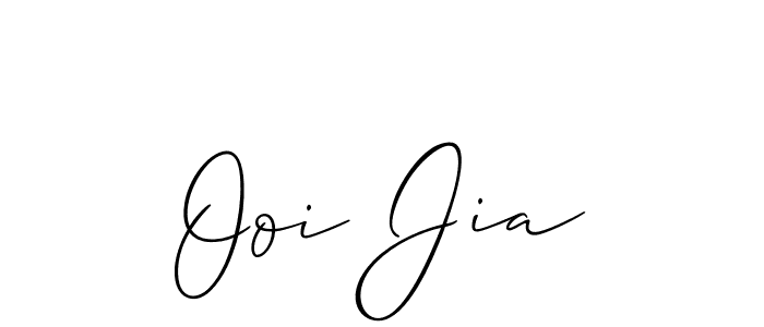 Use a signature maker to create a handwritten signature online. With this signature software, you can design (Allison_Script) your own signature for name Ooi Jia. Ooi Jia signature style 2 images and pictures png
