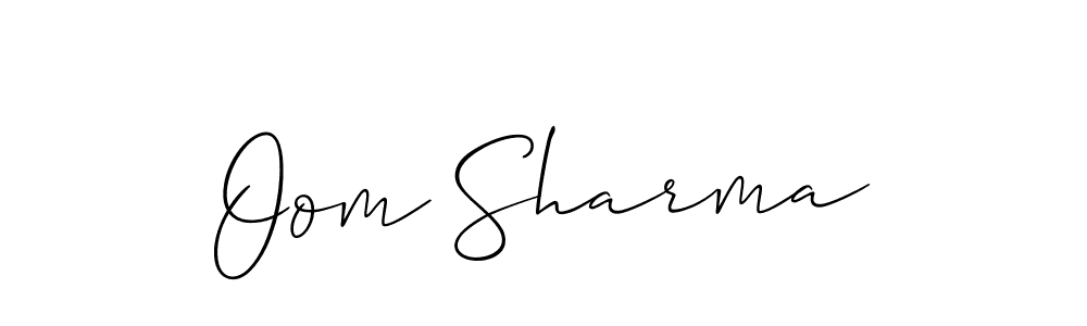 Best and Professional Signature Style for Oom Sharma. Allison_Script Best Signature Style Collection. Oom Sharma signature style 2 images and pictures png