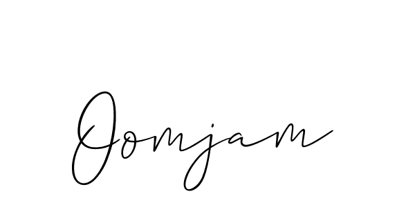 Oomjam stylish signature style. Best Handwritten Sign (Allison_Script) for my name. Handwritten Signature Collection Ideas for my name Oomjam. Oomjam signature style 2 images and pictures png