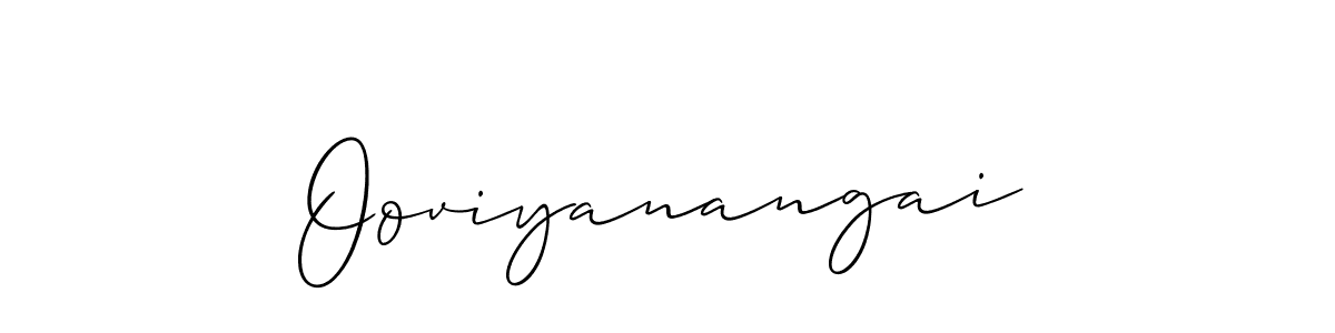 How to make Ooviyanangai signature? Allison_Script is a professional autograph style. Create handwritten signature for Ooviyanangai name. Ooviyanangai signature style 2 images and pictures png