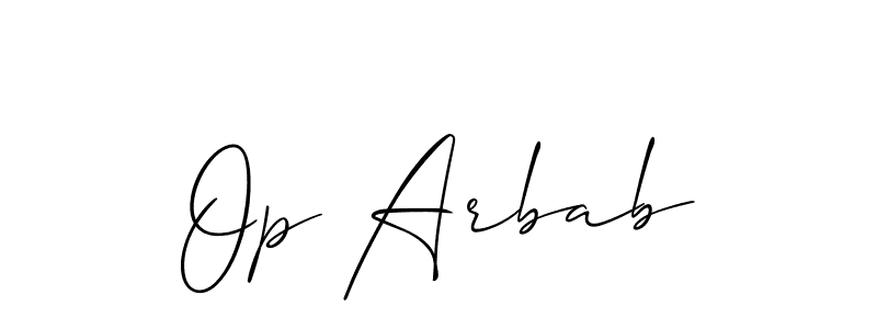 Best and Professional Signature Style for Op Arbab. Allison_Script Best Signature Style Collection. Op Arbab signature style 2 images and pictures png