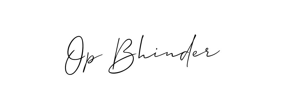 Make a beautiful signature design for name Op Bhinder. Use this online signature maker to create a handwritten signature for free. Op Bhinder signature style 2 images and pictures png