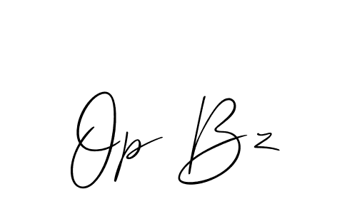 Use a signature maker to create a handwritten signature online. With this signature software, you can design (Allison_Script) your own signature for name Op Bz. Op Bz signature style 2 images and pictures png