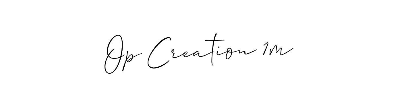 Once you've used our free online signature maker to create your best signature Allison_Script style, it's time to enjoy all of the benefits that Op Creation 1m name signing documents. Op Creation 1m signature style 2 images and pictures png