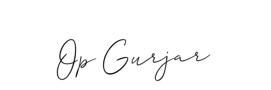 Best and Professional Signature Style for Op Gurjar. Allison_Script Best Signature Style Collection. Op Gurjar signature style 2 images and pictures png