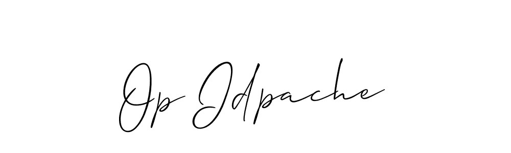 How to make Op Idpache name signature. Use Allison_Script style for creating short signs online. This is the latest handwritten sign. Op Idpache signature style 2 images and pictures png