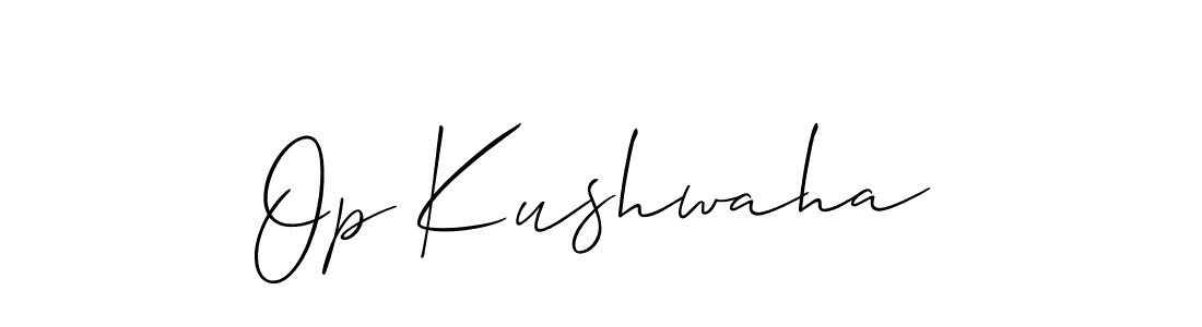 Also You can easily find your signature by using the search form. We will create Op Kushwaha name handwritten signature images for you free of cost using Allison_Script sign style. Op Kushwaha signature style 2 images and pictures png