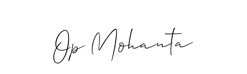 Make a short Op Mohanta signature style. Manage your documents anywhere anytime using Allison_Script. Create and add eSignatures, submit forms, share and send files easily. Op Mohanta signature style 2 images and pictures png