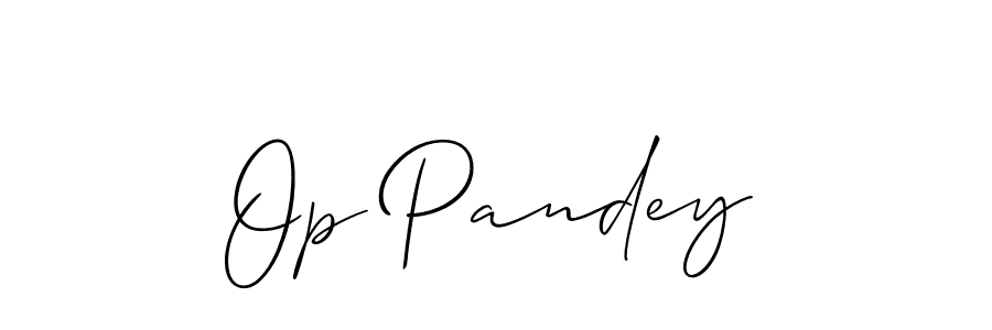 if you are searching for the best signature style for your name Op Pandey. so please give up your signature search. here we have designed multiple signature styles  using Allison_Script. Op Pandey signature style 2 images and pictures png