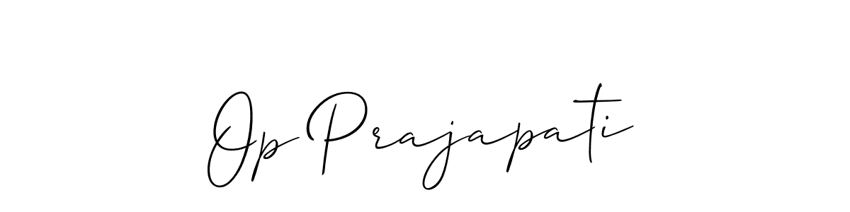 Make a beautiful signature design for name Op Prajapati. Use this online signature maker to create a handwritten signature for free. Op Prajapati signature style 2 images and pictures png