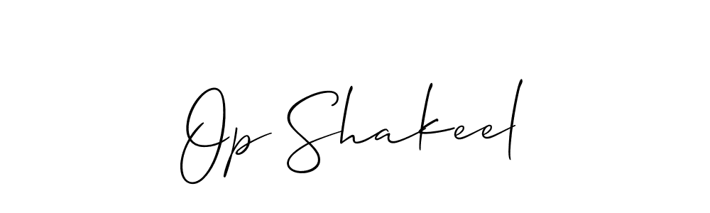 Best and Professional Signature Style for Op Shakeel. Allison_Script Best Signature Style Collection. Op Shakeel signature style 2 images and pictures png