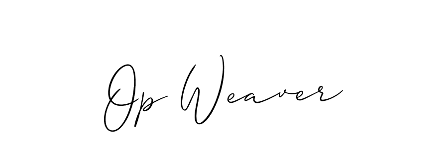 You should practise on your own different ways (Allison_Script) to write your name (Op Weaver) in signature. don't let someone else do it for you. Op Weaver signature style 2 images and pictures png