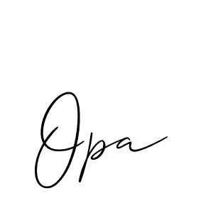 Use a signature maker to create a handwritten signature online. With this signature software, you can design (Allison_Script) your own signature for name Opa. Opa signature style 2 images and pictures png