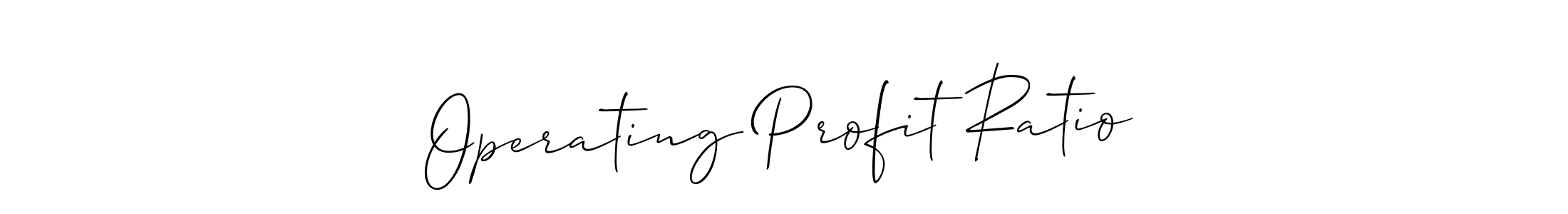 How to Draw Operating Profit Ratio signature style? Allison_Script is a latest design signature styles for name Operating Profit Ratio. Operating Profit Ratio signature style 2 images and pictures png