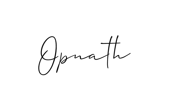 Allison_Script is a professional signature style that is perfect for those who want to add a touch of class to their signature. It is also a great choice for those who want to make their signature more unique. Get Opnath name to fancy signature for free. Opnath signature style 2 images and pictures png