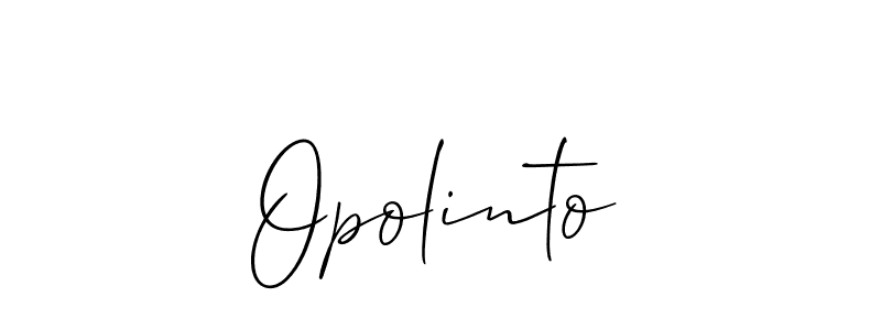 if you are searching for the best signature style for your name Opolinto. so please give up your signature search. here we have designed multiple signature styles  using Allison_Script. Opolinto signature style 2 images and pictures png