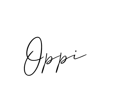 How to make Oppi name signature. Use Allison_Script style for creating short signs online. This is the latest handwritten sign. Oppi signature style 2 images and pictures png