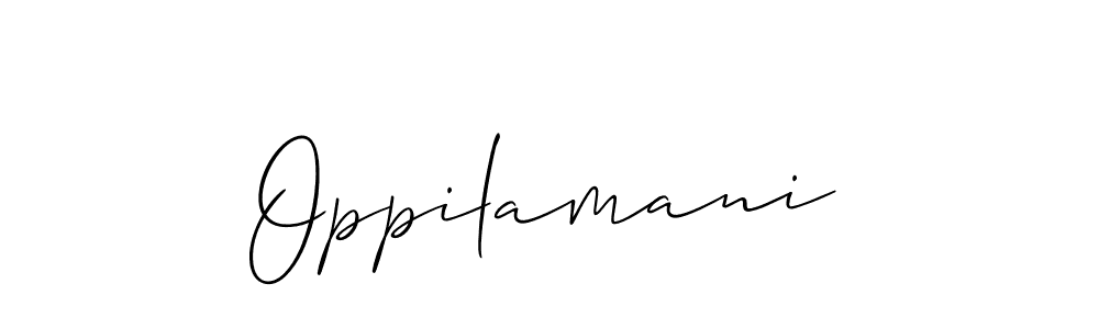 Make a beautiful signature design for name Oppilamani. Use this online signature maker to create a handwritten signature for free. Oppilamani signature style 2 images and pictures png