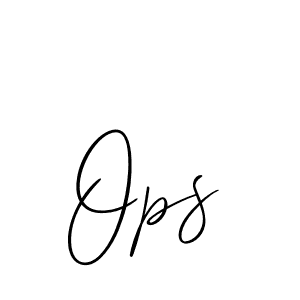 How to make Ops signature? Allison_Script is a professional autograph style. Create handwritten signature for Ops name. Ops signature style 2 images and pictures png