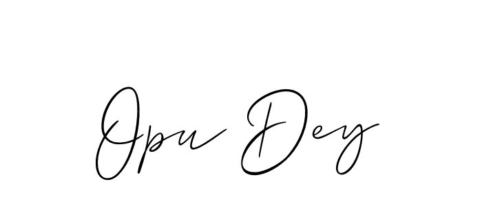 Similarly Allison_Script is the best handwritten signature design. Signature creator online .You can use it as an online autograph creator for name Opu Dey. Opu Dey signature style 2 images and pictures png