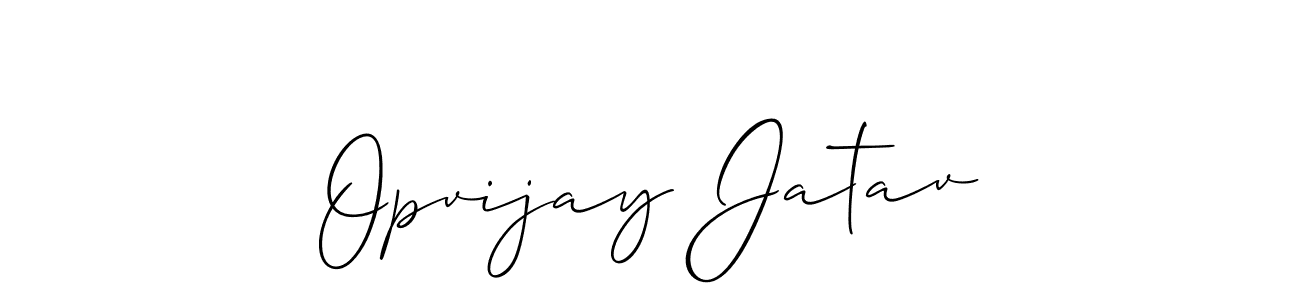 Also we have Opvijay Jatav name is the best signature style. Create professional handwritten signature collection using Allison_Script autograph style. Opvijay Jatav signature style 2 images and pictures png