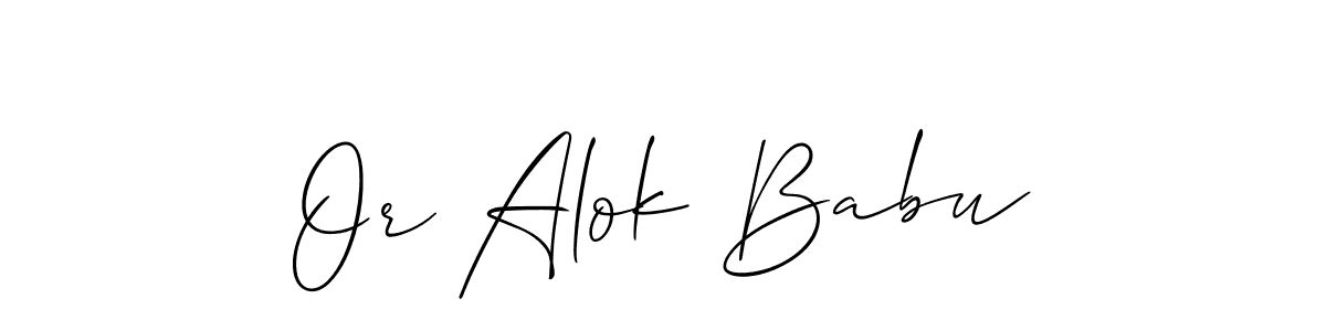 Similarly Allison_Script is the best handwritten signature design. Signature creator online .You can use it as an online autograph creator for name Or Alok Babu. Or Alok Babu signature style 2 images and pictures png