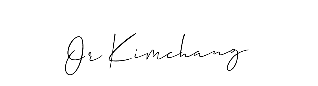 Best and Professional Signature Style for Or Kimchang. Allison_Script Best Signature Style Collection. Or Kimchang signature style 2 images and pictures png