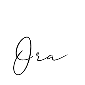 Create a beautiful signature design for name Ora. With this signature (Allison_Script) fonts, you can make a handwritten signature for free. Ora signature style 2 images and pictures png