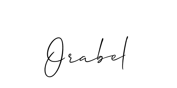 Similarly Allison_Script is the best handwritten signature design. Signature creator online .You can use it as an online autograph creator for name Orabel. Orabel signature style 2 images and pictures png