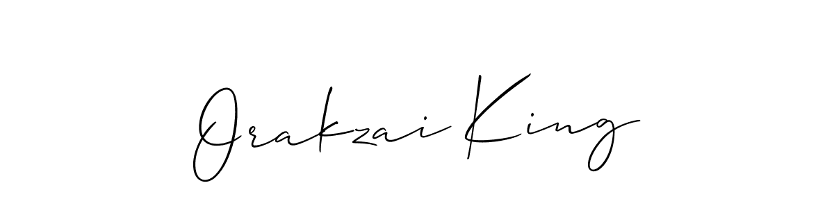 You should practise on your own different ways (Allison_Script) to write your name (Orakzai King) in signature. don't let someone else do it for you. Orakzai King signature style 2 images and pictures png