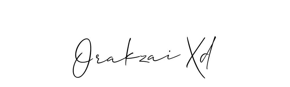 Create a beautiful signature design for name Orakzai Xd. With this signature (Allison_Script) fonts, you can make a handwritten signature for free. Orakzai Xd signature style 2 images and pictures png