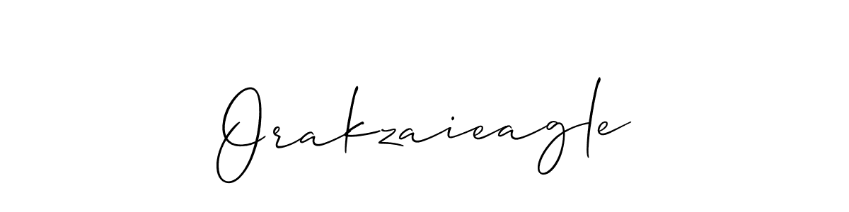Make a beautiful signature design for name Orakzaieagle. With this signature (Allison_Script) style, you can create a handwritten signature for free. Orakzaieagle signature style 2 images and pictures png