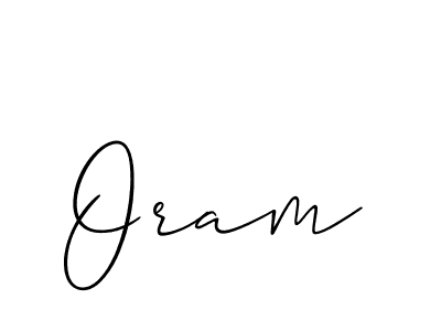 How to make Oram name signature. Use Allison_Script style for creating short signs online. This is the latest handwritten sign. Oram signature style 2 images and pictures png