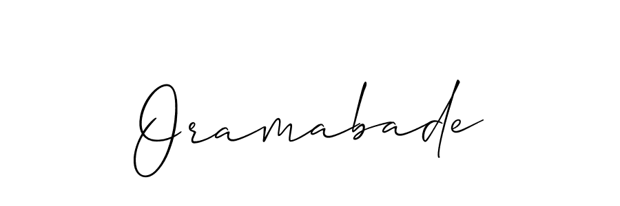 You should practise on your own different ways (Allison_Script) to write your name (Oramabade) in signature. don't let someone else do it for you. Oramabade signature style 2 images and pictures png
