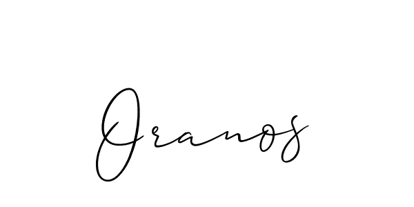 Best and Professional Signature Style for Oranos. Allison_Script Best Signature Style Collection. Oranos signature style 2 images and pictures png