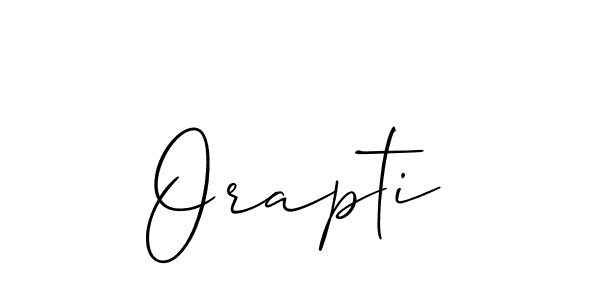 Design your own signature with our free online signature maker. With this signature software, you can create a handwritten (Allison_Script) signature for name Orapti. Orapti signature style 2 images and pictures png