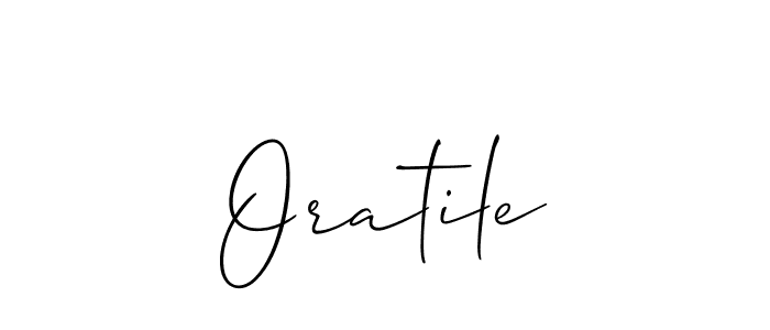 How to make Oratile name signature. Use Allison_Script style for creating short signs online. This is the latest handwritten sign. Oratile signature style 2 images and pictures png