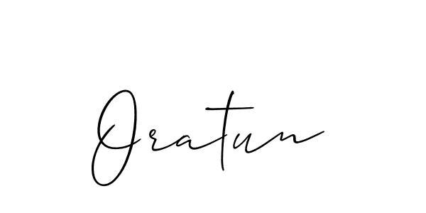 How to make Oratun name signature. Use Allison_Script style for creating short signs online. This is the latest handwritten sign. Oratun signature style 2 images and pictures png