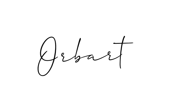 Best and Professional Signature Style for Orbart. Allison_Script Best Signature Style Collection. Orbart signature style 2 images and pictures png