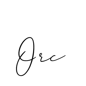 The best way (Allison_Script) to make a short signature is to pick only two or three words in your name. The name Orc include a total of six letters. For converting this name. Orc signature style 2 images and pictures png